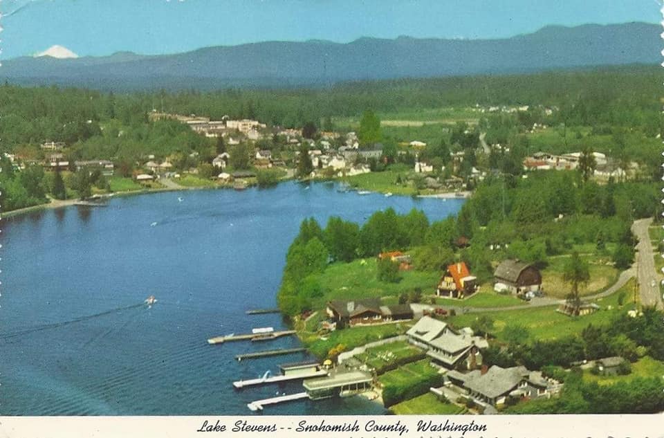 Historic photo of Lake Stevens in Snohomish County, Washington